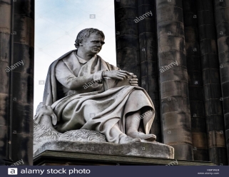 Vista de la estatua de Walter Scott Scott Monument, Edimburgo, Escocia,  Reino Unido Fotografía de stock - Alamy